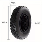 Wheelbarrow Wheel with Wheels, 350mm, 120kg, Inch Solid Tyre Heavy Duty Replacement - product gallery image 11