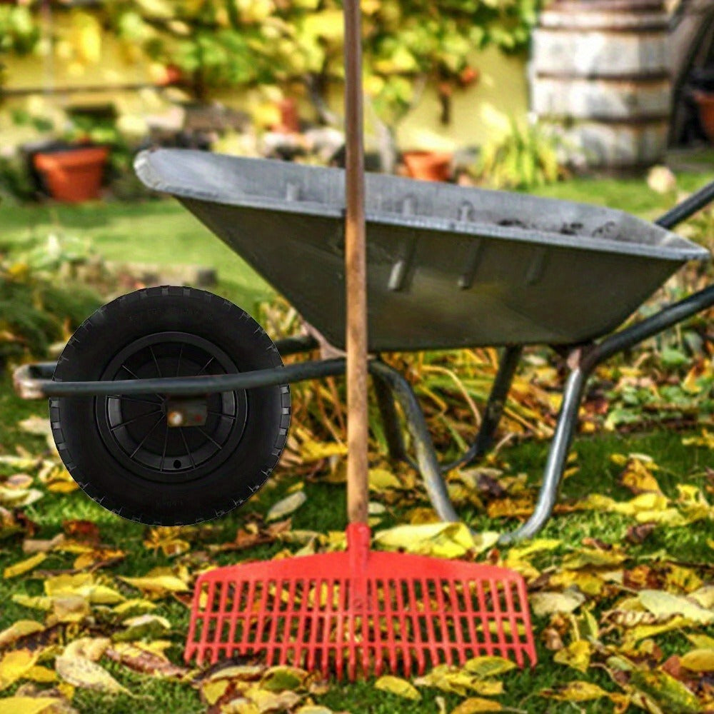 Wheelbarrow Wheel with Wheels, 350mm, 120kg, Inch Solid Tyre Heavy Duty Replacement - product gallery image 12