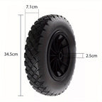 Wheelbarrow Wheel with Wheels, 350mm, 120kg, Inch Solid Tyre Heavy Duty Replacement - product gallery image 4