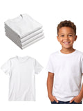 White T-Shirt Children's T-Shirts of Five for casual and seasonal outfits
