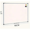 Whiteboard with Magnetic Dry Erase Frame, Marker, Eraser - 90 x 60cm option