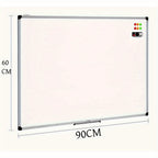 Whiteboard with Magnetic Dry Erase Frame, Marker, Eraser - 90 x 60cm option