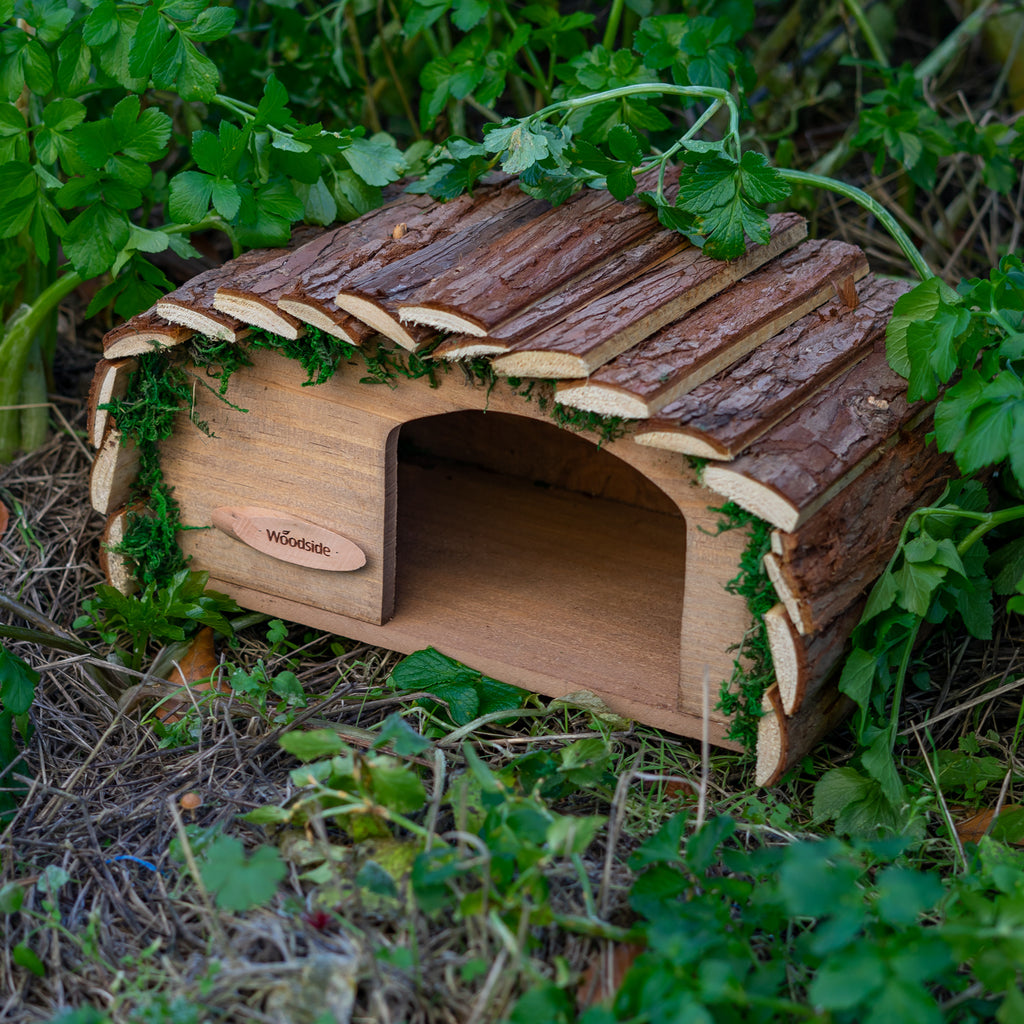 Wildlife Shelter with Wood, Woodside Bark-Roof Hedgehog House 33x19x17cm - product gallery image 13