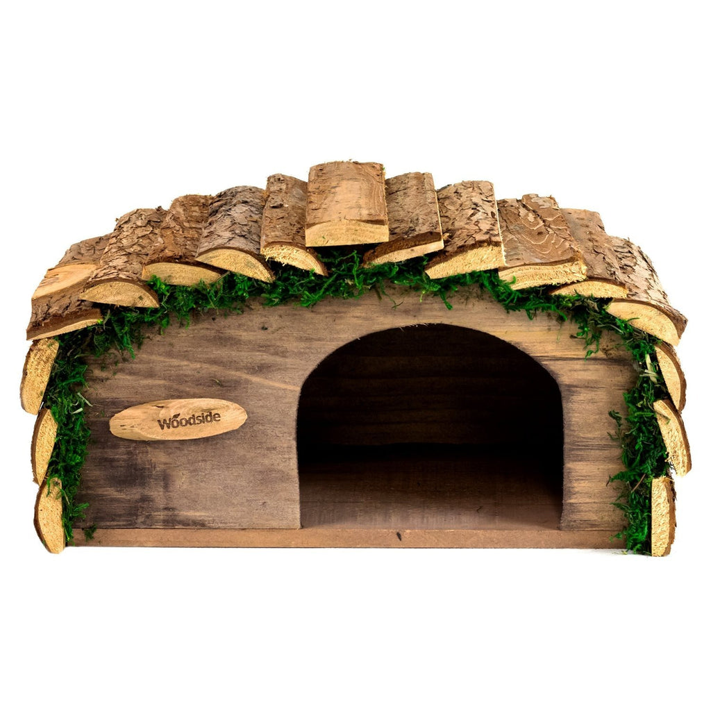 Wildlife Shelter with Wood, Woodside Bark-Roof Hedgehog House 33x19x17cm - product gallery image 7