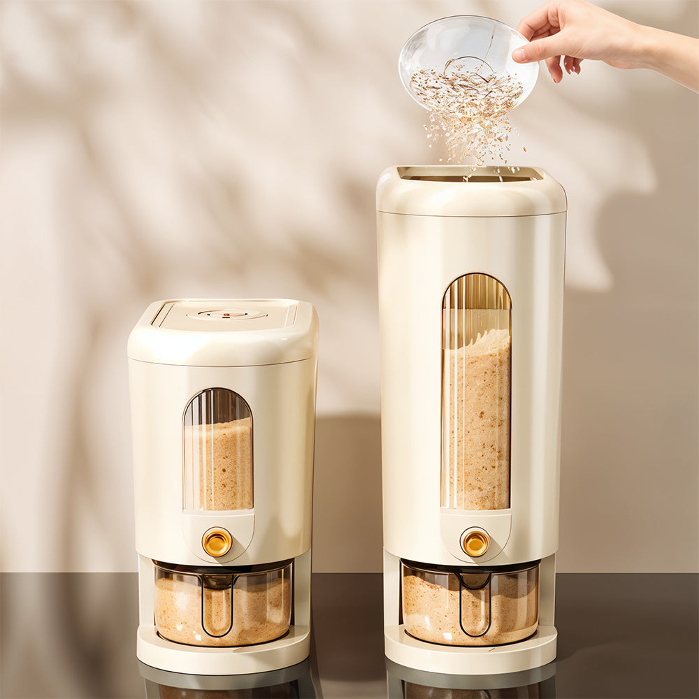 Windowed Rice Dispenser with 5kg, 10kg, Cup or for practical home use - product gallery image 11