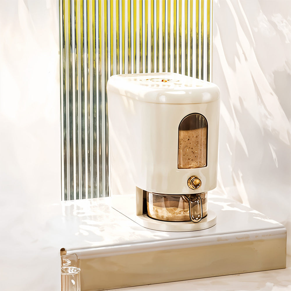 Windowed Rice Dispenser with 5kg, 10kg, Cup or for practical home use - product gallery image 4