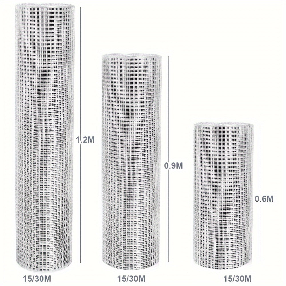 Wire Mesh with 15m, 30m, Carbon Steel, Galvanised Welded Roll 15m 30m Chicken - L30m*W120cm option