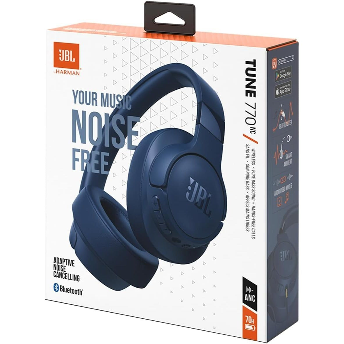 Wireless Headphones JBL Tune 770NC Over-Ear Adaptive Noise