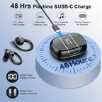 Wireless Headphones Sport Earbuds Ear Hooks, Bluetooth 5.3