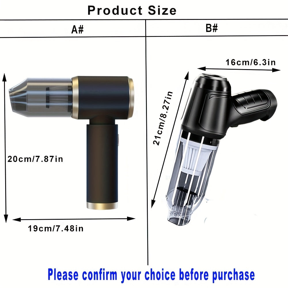 Wireless Portable Handheld Car Vacuum with 2in, Cleaner, Super Suction High-power, Type - product gallery image 2