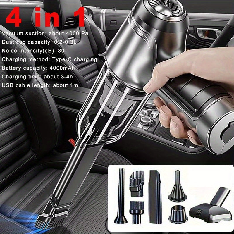 Wireless Portable Handheld Car Vacuum with 2in, Cleaner, Super Suction High-power, Type - product gallery image 3