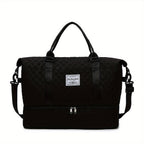 Women's Gym Bag with Women's Large Weekend Travel Holdall Duffle - Black option