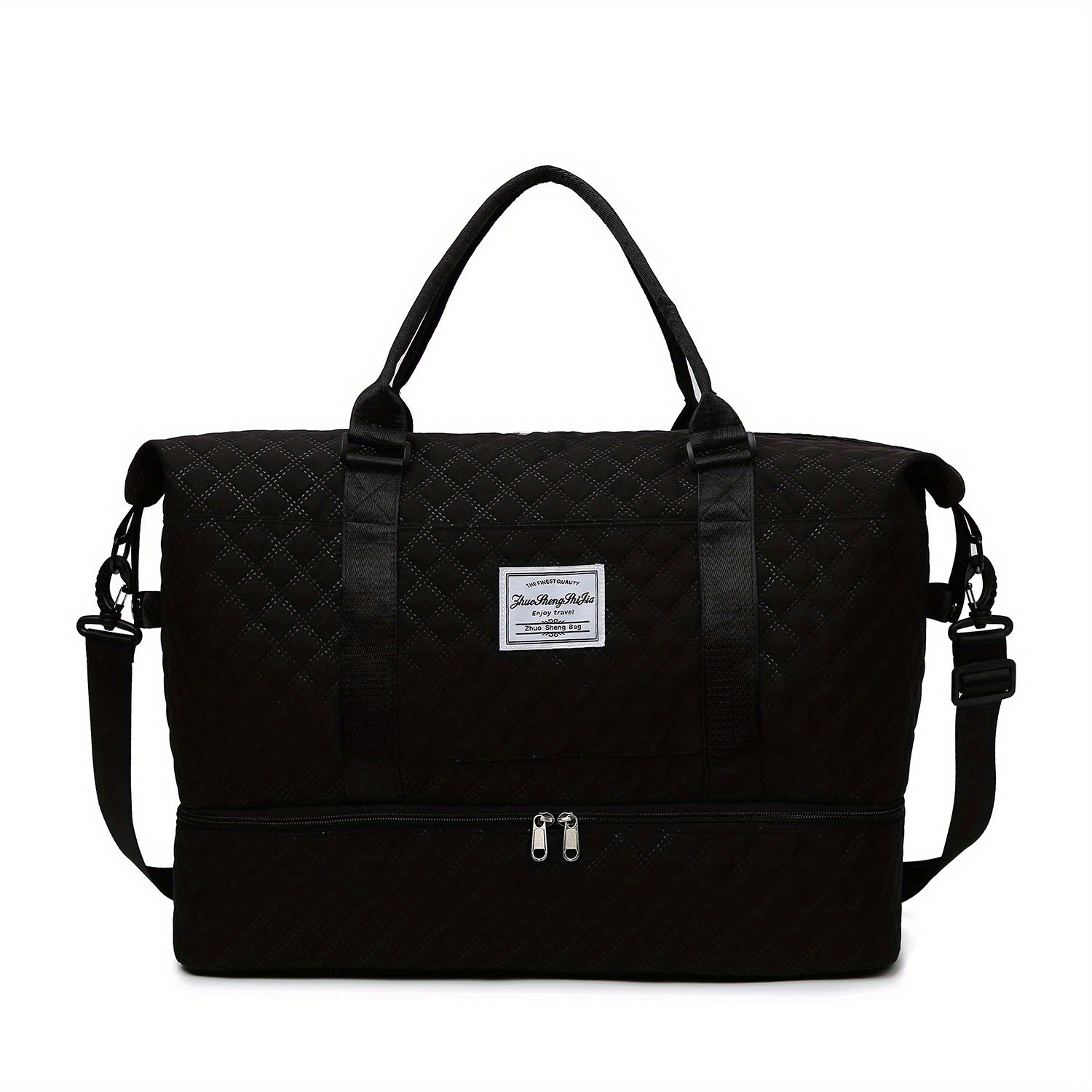 Women's Gym Bag with Women's Large Weekend Travel Holdall Duffle - Black option