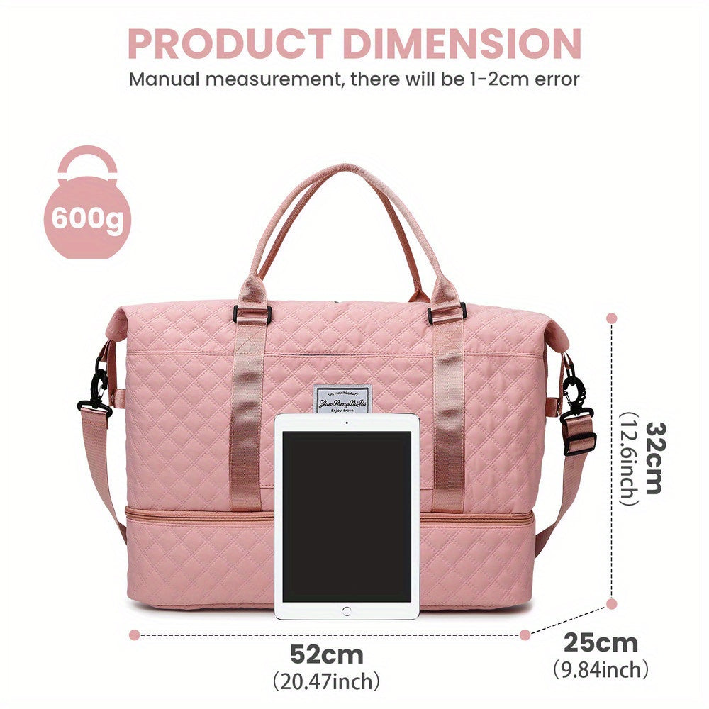 Women's Gym Bag with Women's Large Weekend Travel Holdall Duffle - product gallery image 4