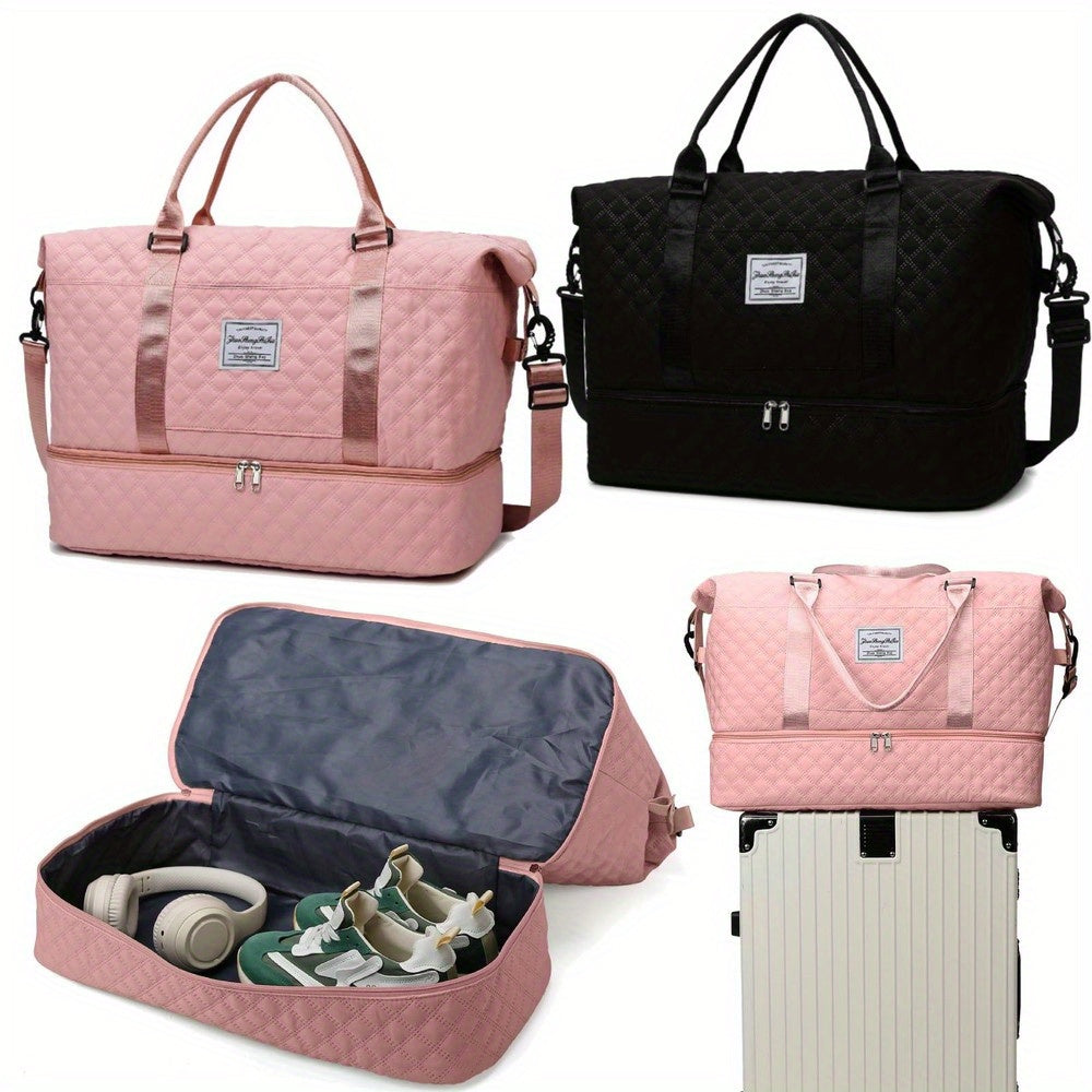 Women's Gym Bag with Women's Large Weekend Travel Holdall Duffle