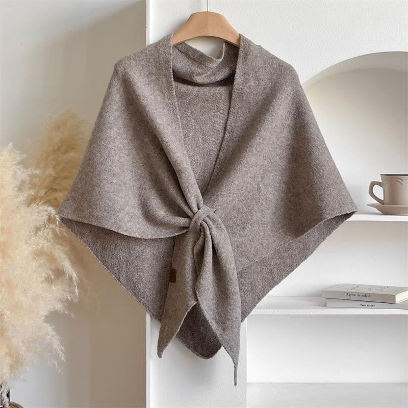 Women's Shawl with Women's Bohemian Wrap Cashmere Cardigan Soft - Khaki option