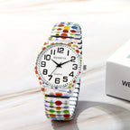 Women's Watch with Stainless Steel, Bohemian Women's Elastic Stretch Quartz - product gallery image 2