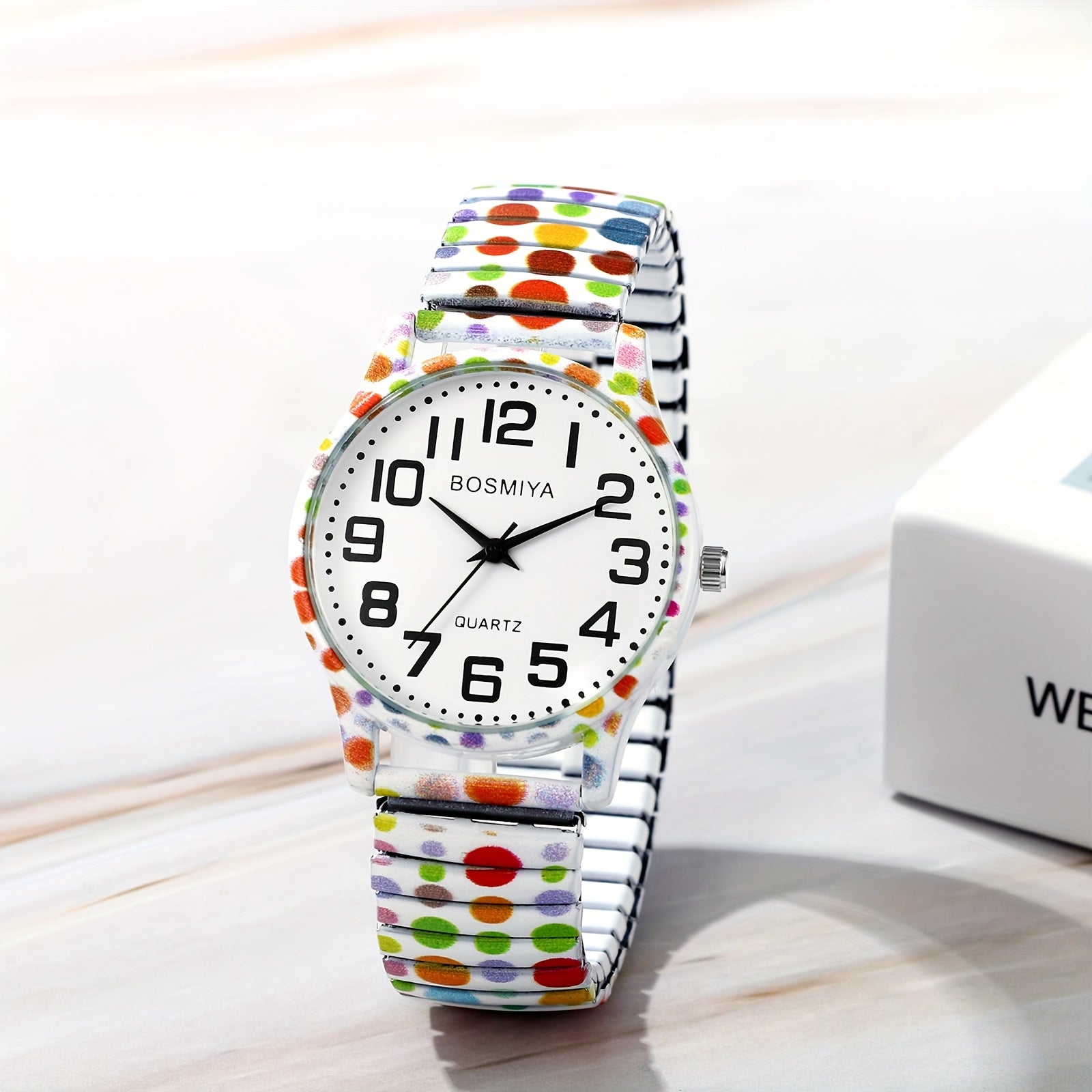 Women's Watch with Stainless Steel, Bohemian Women's Elastic Stretch Quartz - product gallery image 2