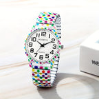 Women's Watch with Stainless Steel, Bohemian Women's Elastic Stretch Quartz - product gallery image 3
