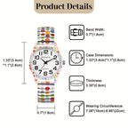 Women's Watch with Stainless Steel, Bohemian Women's Elastic Stretch Quartz - product gallery image 5