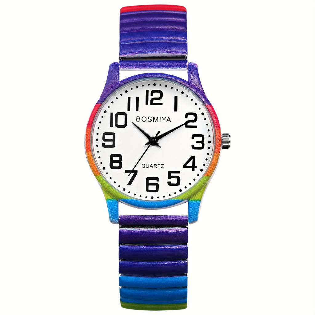 Women's Watch with Stainless Steel, Bohemian Women's Elastic Stretch Quartz - product gallery image 6