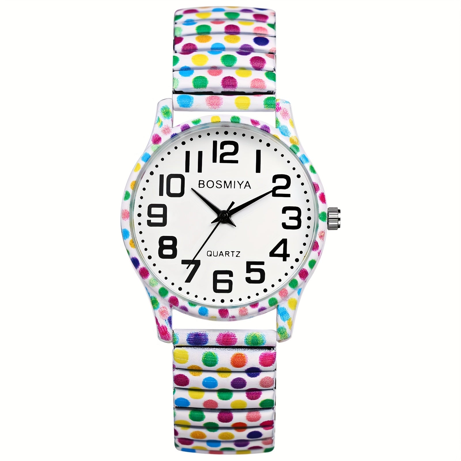 Women's Watch with Stainless Steel, Bohemian Women's Elastic Stretch Quartz - Style 2 option