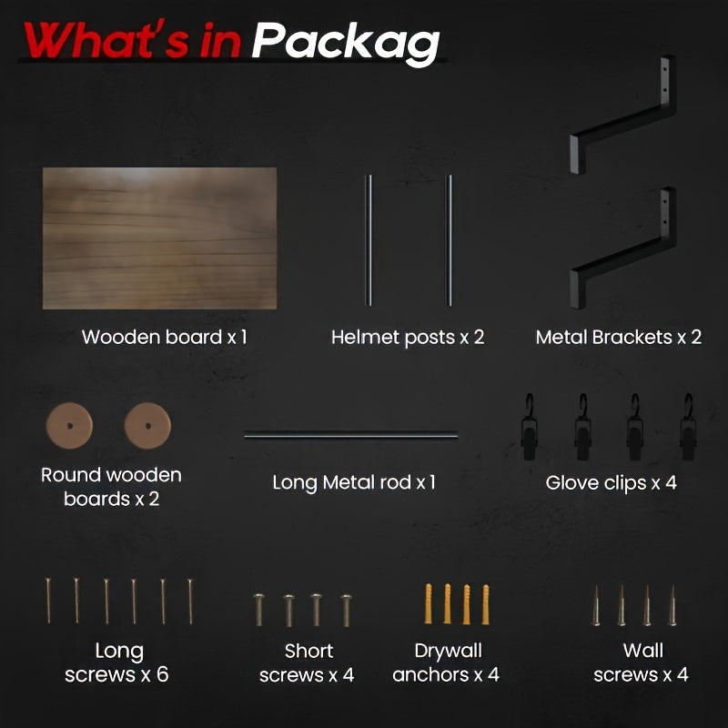 Wooden Display Rack] Durable Wooden with Wall-Mounted - product gallery image 8