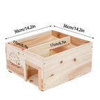 Wooden Hedgehog House: Hedgehog Hamster with Waterproof - product gallery image 6