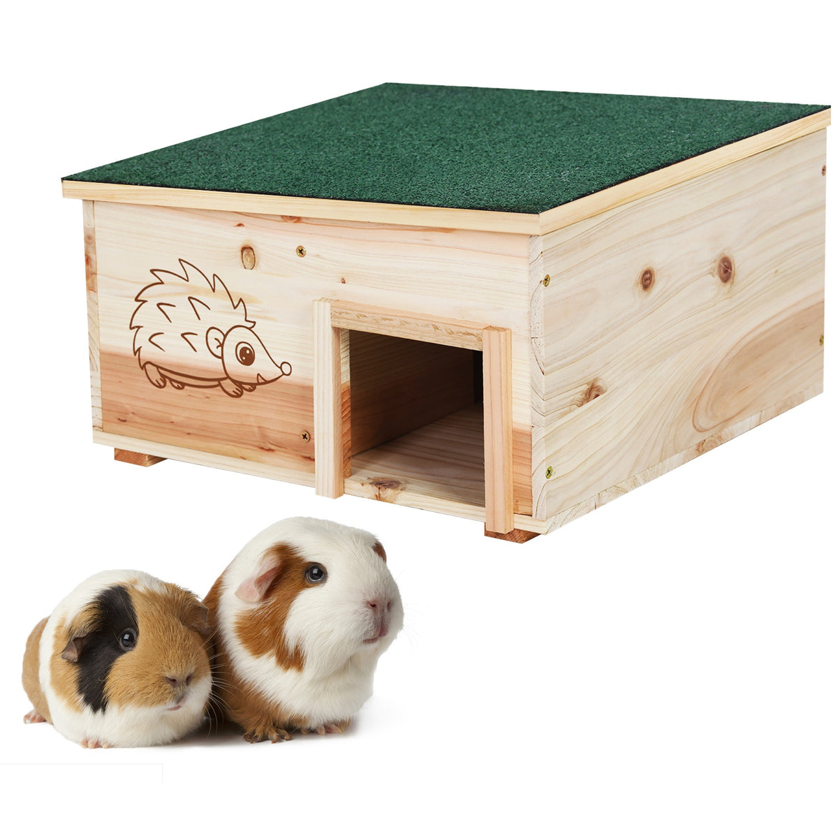 Wooden Hedgehog House: Hedgehog Hamster with Waterproof - product gallery image 7