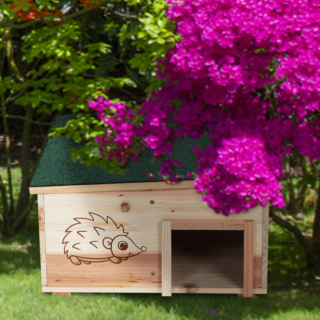 Wooden Hedgehog House: Hedgehog Hamster with Waterproof