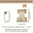 Wooden Letter Jar with 18cm, A-Z Alphabet Storage Container Transparent - product gallery image 32