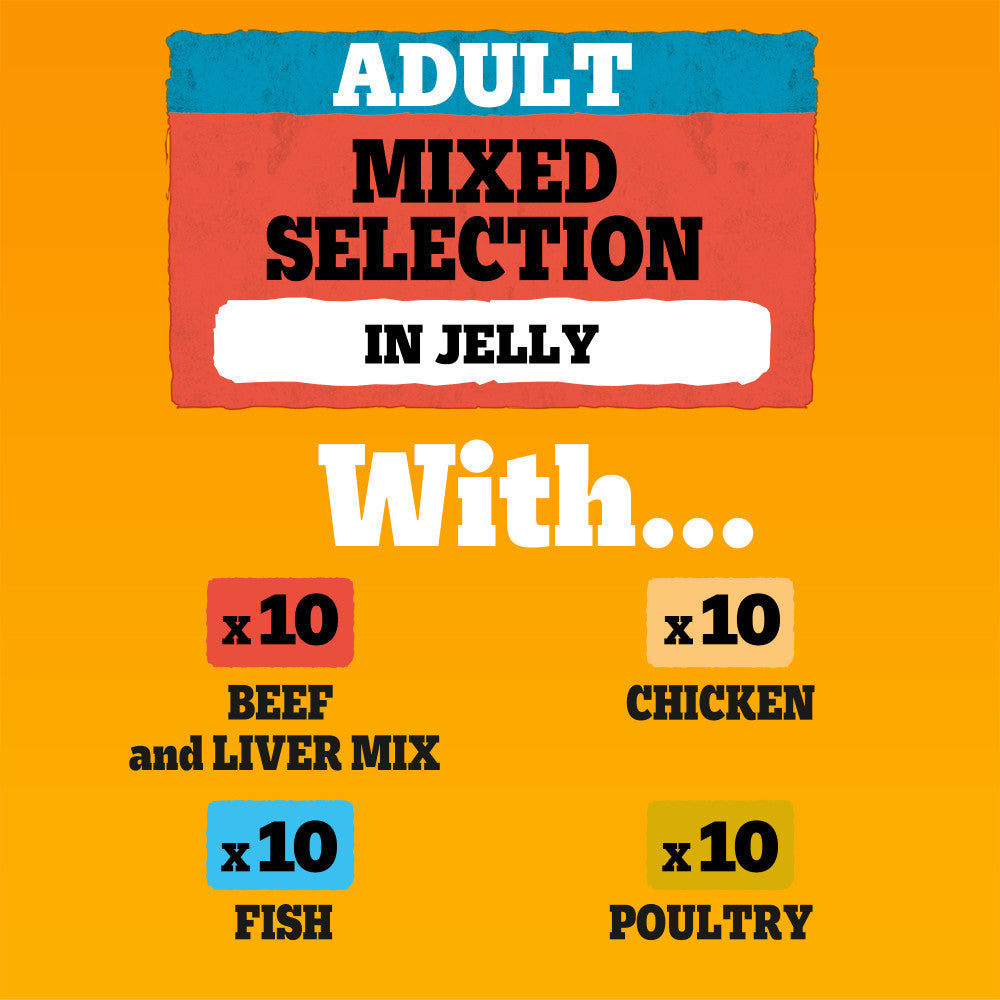 x 100g Pedigree Adult Wet Dog Food Pouche with Mixed Selection - product gallery image 17