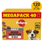 x 100g Pedigree Adult Wet Dog Food Pouche with Mixed Selection