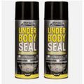 x Car-Pride Black Underbody Protective with Wheels, 400ml, Metal
