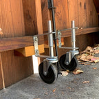 X SPRING LOADED HEAVY DUTY GATE WHEEL WHEELS Farm Timber Door 10.16cm Swivel with 2pcs - product gallery image 4