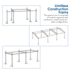x Square Box Truss Trussing Segment Kit with 20cm, 3PCS High Truss - product gallery image 17