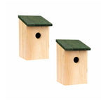 X Wooden Nesting Box Bird House Nesting with Small Birds Bluetit Robin Sparrow - product gallery image 2
