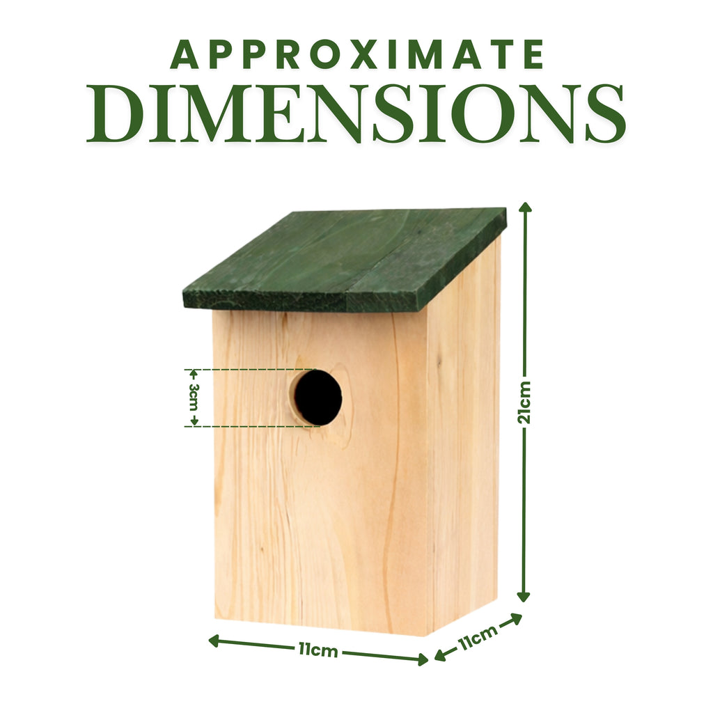 X Wooden Nesting Box Bird House Nesting with Small Birds Bluetit Robin Sparrow - product gallery image 4
