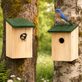 X Wooden Nesting Box Bird House Nesting with Small Birds Bluetit Robin Sparrow