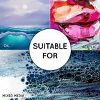 x20cm Blank Artist Canvas Art Board with Wood, 10pcs - product gallery image 6